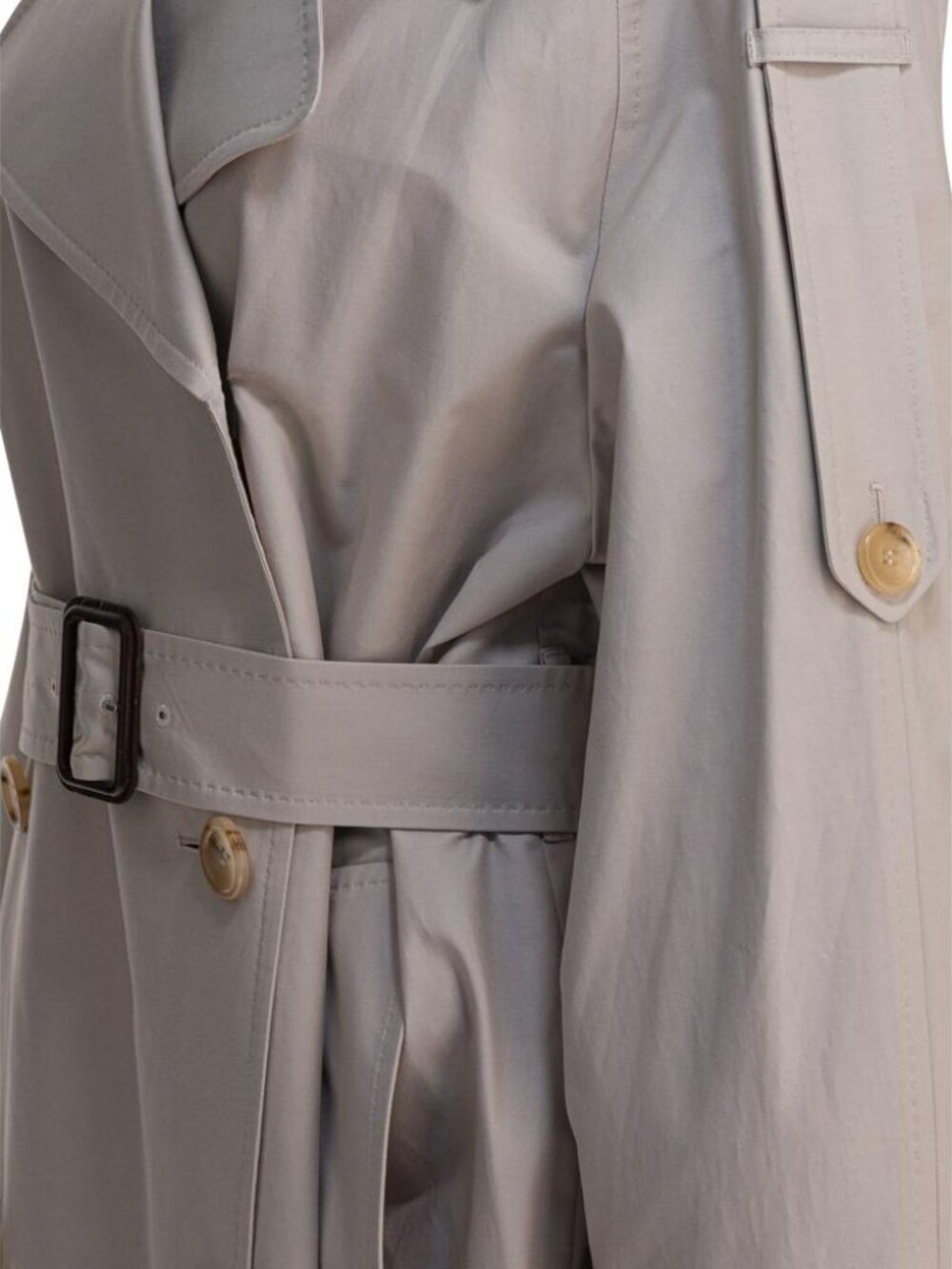 Max Mara The Cube Double-Breasted Cotton Twill Trench Coat Tag Size 42 Women - Picture 4 of 4